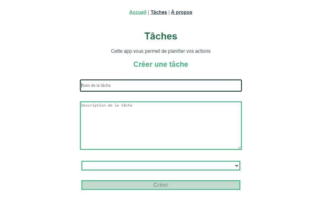 gestion des tâches